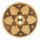 Trachtenknopf Holz Blume