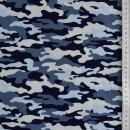 Baumwolldruck Camouflage blau