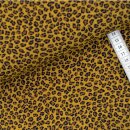 Baumwolldruck Kleiner Leopard ocker