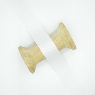 Ripsband/ weiß 10 mm