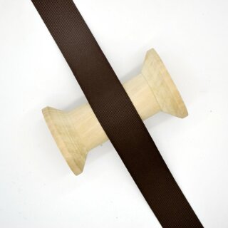 Ripsband/ dunkelbraun ab 10 mm