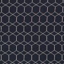 Viskose Leinen Geometrisch Bestickt