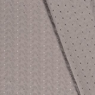 Sale Baumwolle mit Lochstickerei taupe