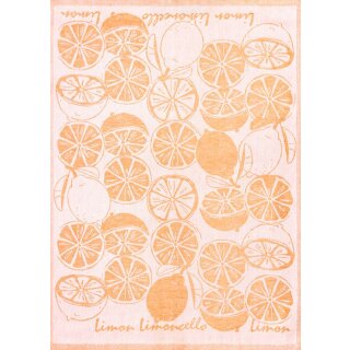 Jacquard - Geschirrtuch Limoncello orange