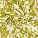 Jacquardstrick Blumenzauber gr&uuml;n