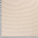 Baumwolljersey gestreift beige