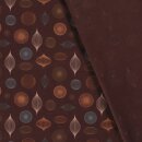 Weihnachts - Stoff Ornamental Dreams braun