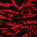 Strickstoff Polyester-Gemisch Roter Panther