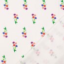 Baumwolljersey Lady Cherry wei&szlig; Glitzer