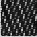 Baumwoll - Stoff Punkte 0,5 cm schwarz/weiß