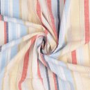 Halbleinen Striped babyblau