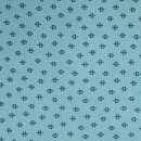 Double Gauze Noel blau