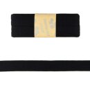 Schrägband aus Viskosejersey schwarz / 3 m Coupon