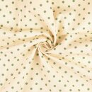 Baumwollnessel Vintage Dots gr&uuml;n