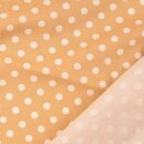 Baumwollnessel Vintage Polka-dots beige