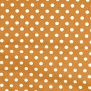 Baumwollnessel Vintage Polka-dots braun