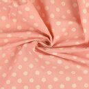 Baumwollnessel Vintage Polka-dots rosa