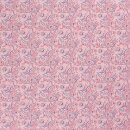 Baumwolldruck Lotusbl&uuml;ten pink