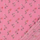 Sale Slub Voile Bl&uuml;mli pink