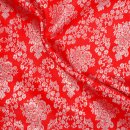 Brokatstoff Floral rot