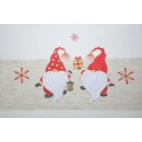 Weihnachtsmitteldecke bestickt Wichtel mit...