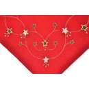 Weihnachtsmitteldecke bestickt Sternchen