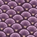 Baumwolldruck Fortuna lila