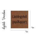 Kunstleder - Knicklabel Lieblingsteil