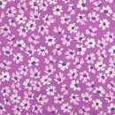 Baumwolldruck Frühlingsblüher lila