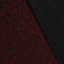 Jacquardstrick Lurex dunkelrot