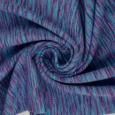 Bündchenstoff glatt flashy blau/violett