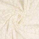 Mesh-Stickerei Blume weiß
