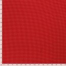 Baumwoll - Stoff Punkte klein rot