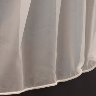 Voile - Stoff uni 180cm creme