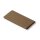 Flickstoff Baumwolle/ braun/ 45 x 12 cm