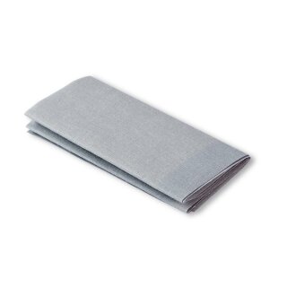 Flickstoff Baumwolle/ hellgrau/ 45 x 15 cm