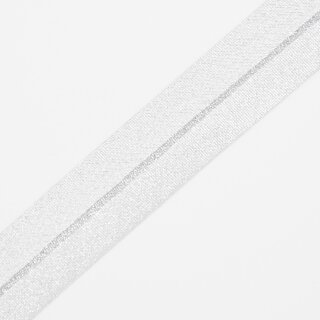 Prym Lurex-Schr&auml;gband, Breite 20 mm / silber