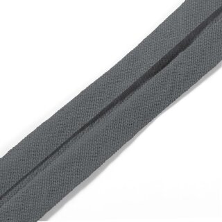 Schrägband/ Baumwolle/ 20 mm/ grau