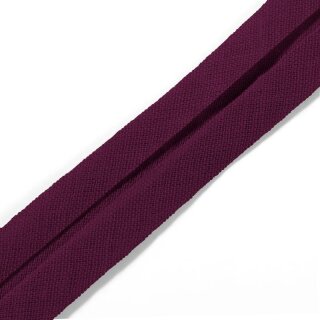 Prym Baumwoll-Schr&auml;gband Coupon 3,5 m, Breite 20 mm / brombeer