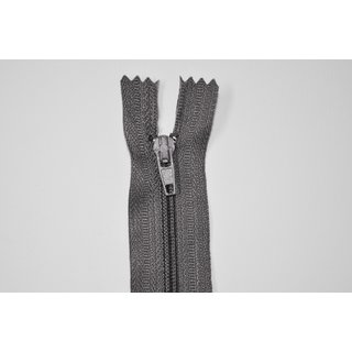 Reißverschluss 35 cm grau